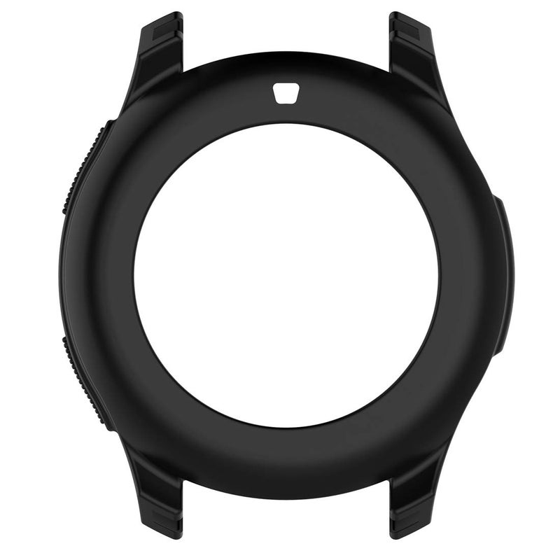 AWADUO Compatible with Galaxy Watch 42mm Silicone Protective Case, Smartwatch Case Compatible with Samsung Galaxy Watch 42mm Smartwatch, Soft and Durable(Silicone Black) - Image 2